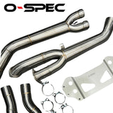 O-Spec BMW M3 M4 G80 G81 G82 G83 S58 Single 3.5 inch Exhaust Midpipe - G8XSINGLEMP