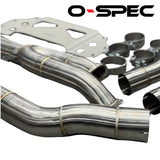 O-Spec BMW M3 M4 G80 G81 G82 G83 S58 Single 3.5 inch Exhaust Midpipe - G8XSINGLEMP