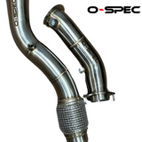 O-Spec BMW M3 M4 M2 Competition G80 G81 G82 G87 S58 3" Decat Downpipes 2 Pc - G8X-DP
