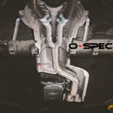 O-Spec BMW F97 F98 X3M X4M S58 Single 3.5 inch Exhaust Midpipe - F9XSINGLEMP