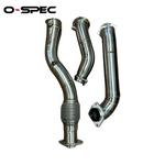 O-Spec BMW M3 M4 M2 Competition G80 G81 G82 G87 S58 3" Decat Downpipes 3 Pc inc Crossover Pipe - G8X-DP-3PC