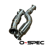 O-Spec BMW M3 M4 M2 Competition G80 G81 G82 G87 S58 3" NO CEL 400CPSI Catted Downpipes 2 Pc - G8X-DPNOCEL-2PC